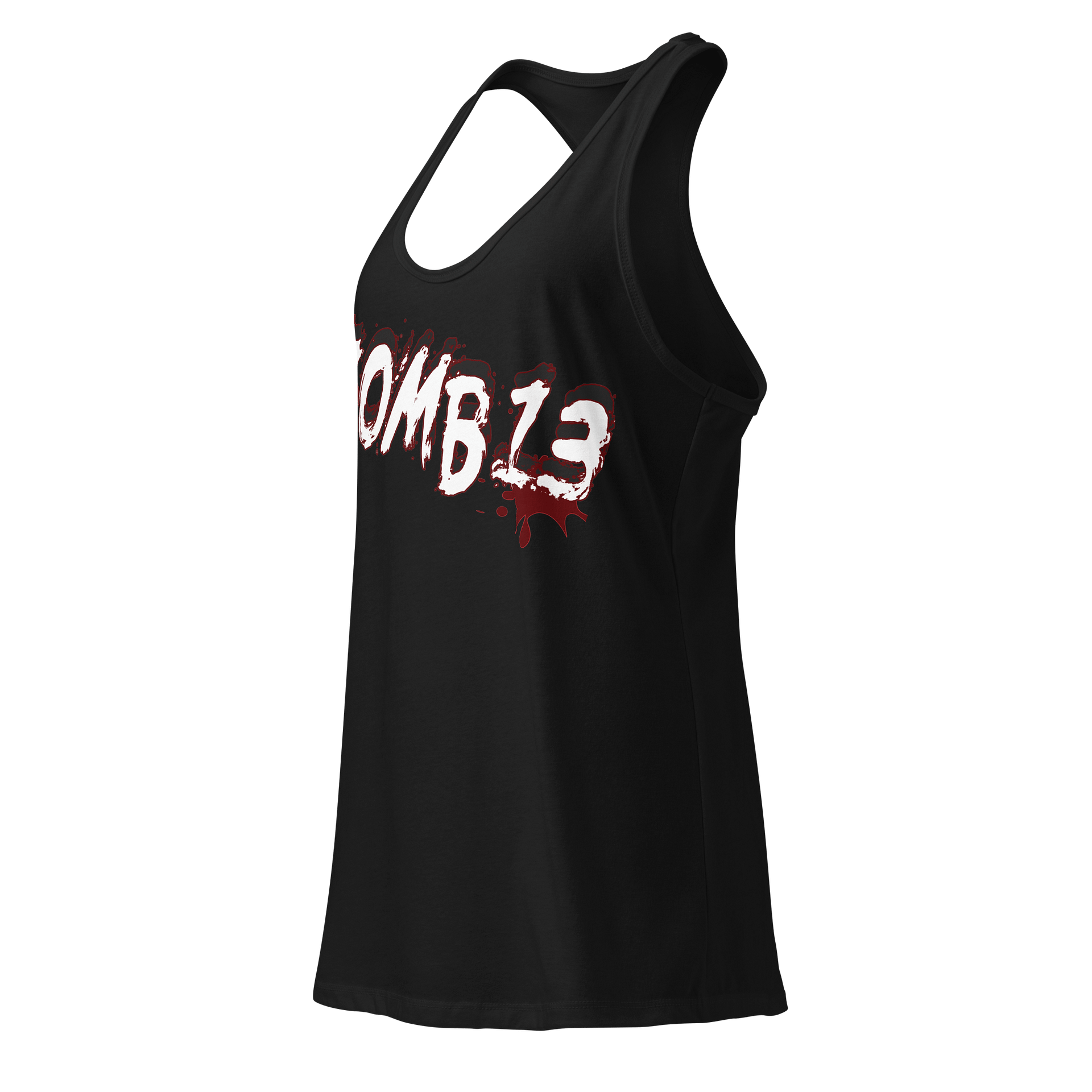 ZOMB13 Distressed Women's Racerback Tank Top product image (6)