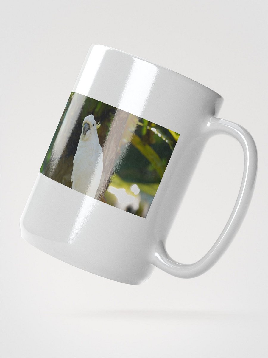 Crested Cockatoo White Glossy Mug product image (2)