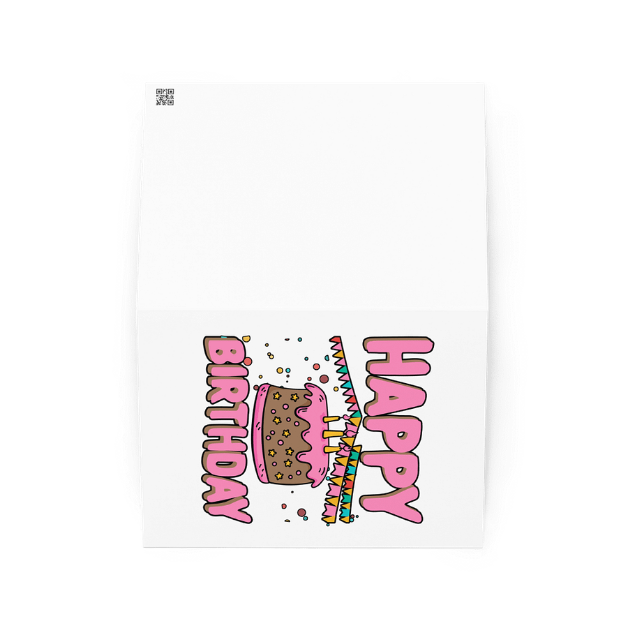 Happy Birthday (Chocolate Cake) Birthday Card 5" x 7" product image (2)