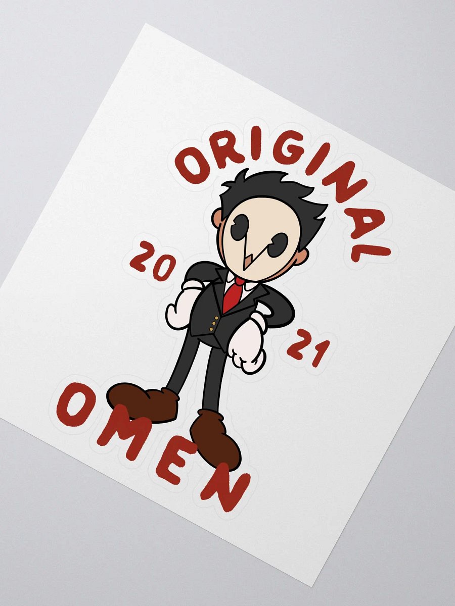 Vintage Omen Kiss Cut Sticker product image (2)