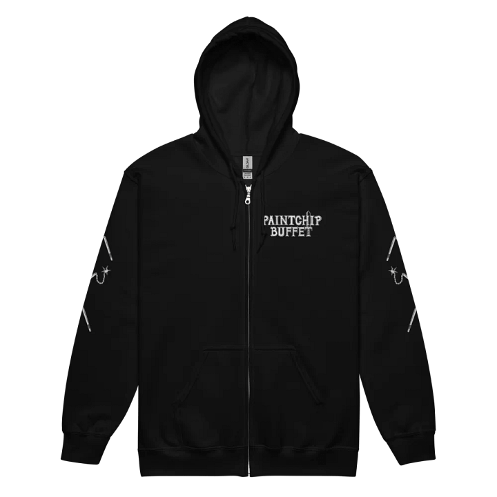 paintcultbuffet + kbthulu printed zip-up hoodie product image (7)