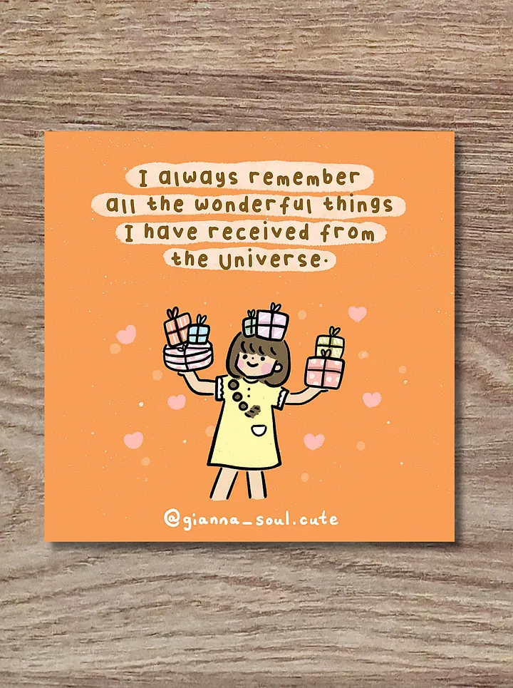 Gifts from the universe | Positivity Greetings Card product image (3)