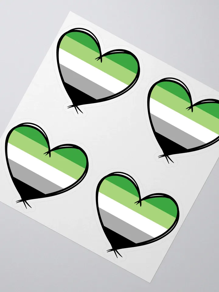 Aromantic Pride Stickers product image (2)