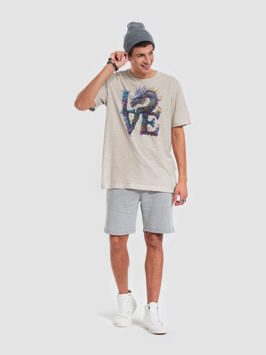 Vibrant Dragon Love Letters T-Shirt- Gift for Couples product image (6)