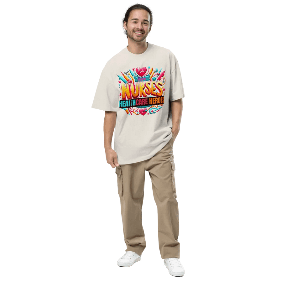 Healthcare Heroes Tribute Oversized T-Shirt product image (4)