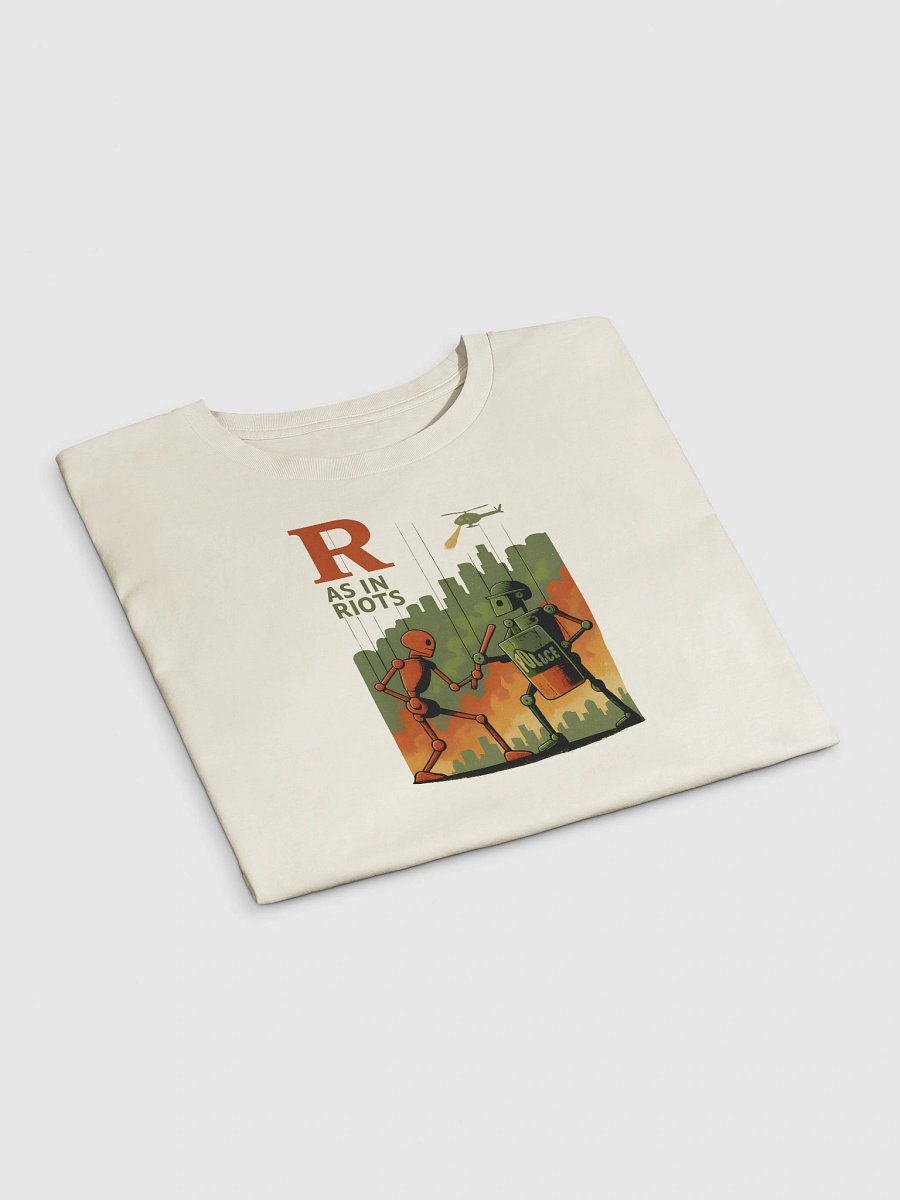 R as in riots women`s premium crop top by dark alphabet product image (3)