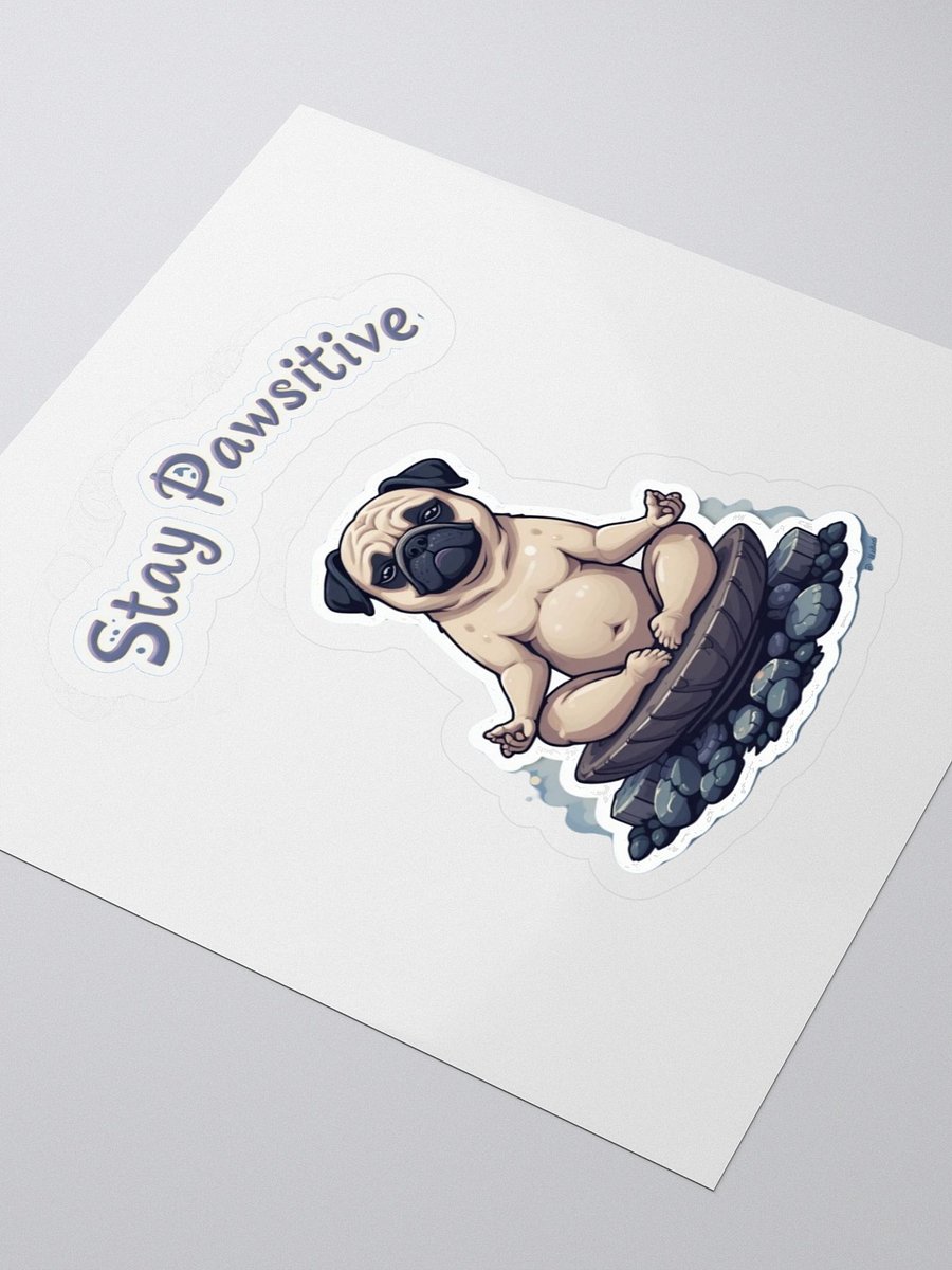 Pawsitive Pug Meditation Stickers product image (3)