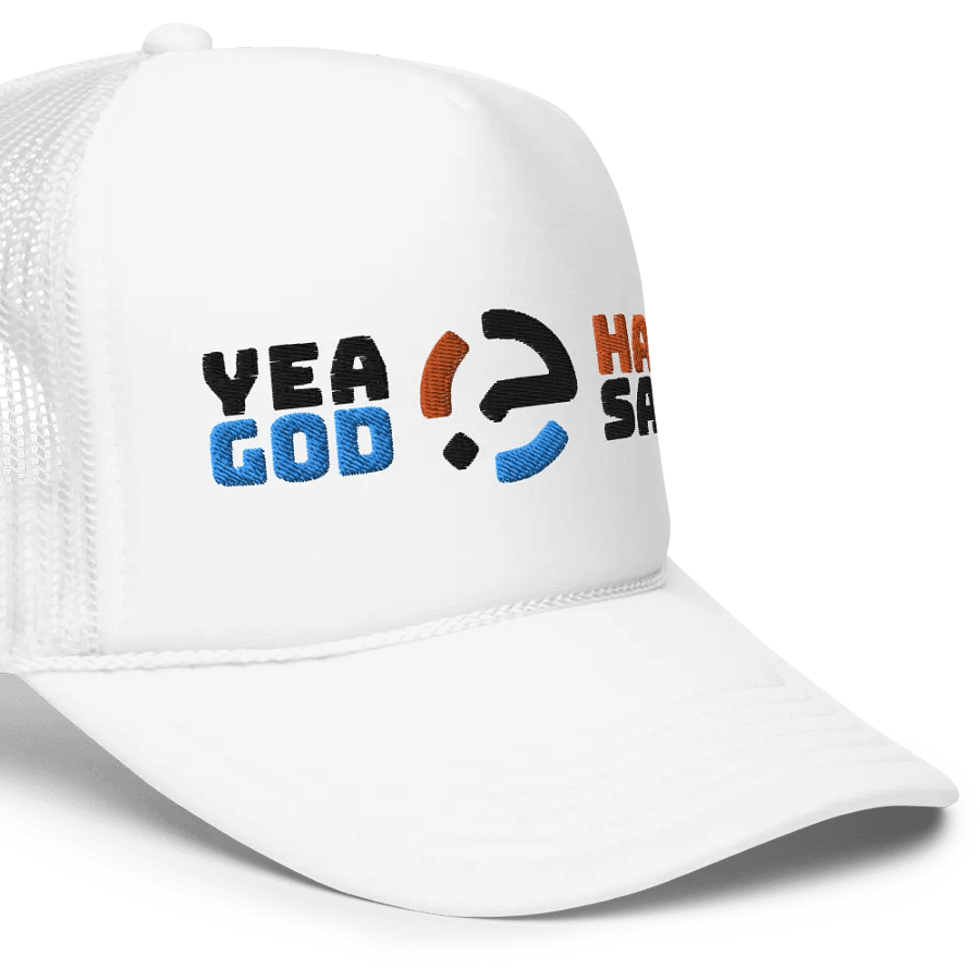 Yea God Hath Said - Embroidered Cap White product image (5)