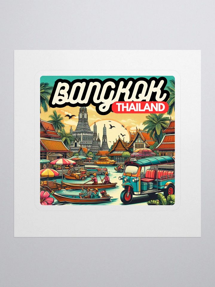 Vibrant Bangkok Kiss Cut Stickers product image (1)