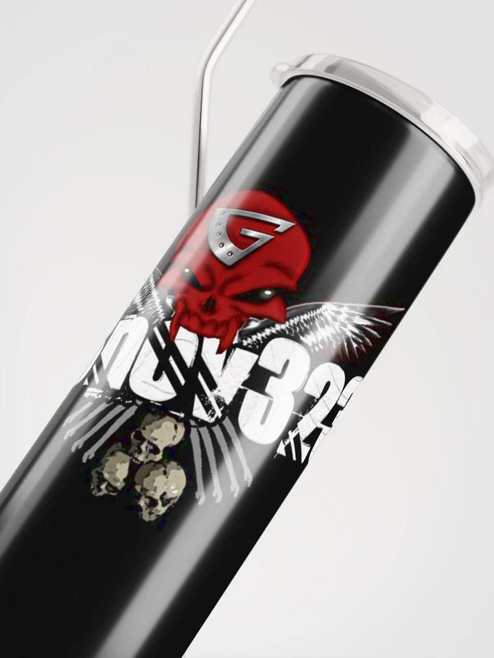 Mechanical Skull Winged Stainless Steel Tumbler product image (1)
