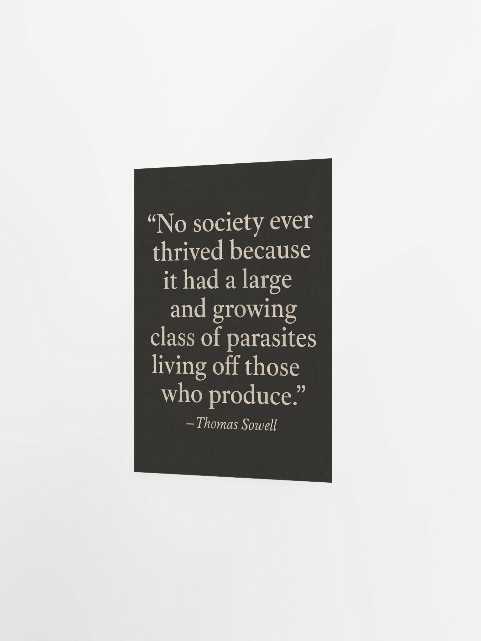 “The Parasite Class” - Thomas Sowell Matte Poster product image (2)