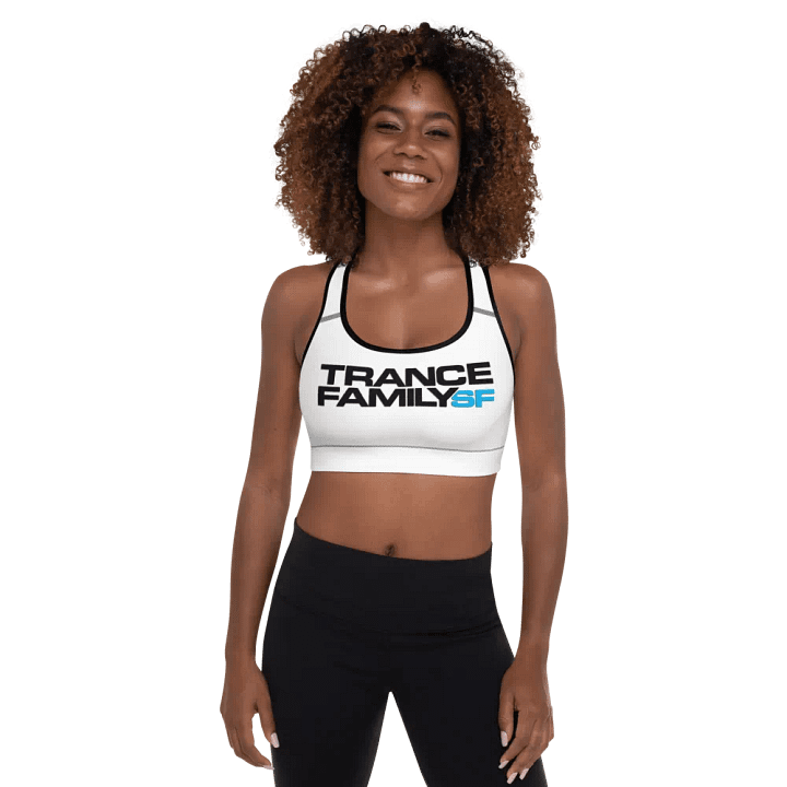 TranceFamilySF Logo All-Over Sports Bra product image (1)