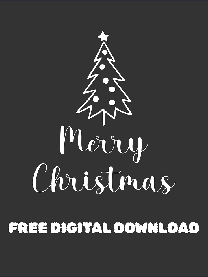 INSTANT DOWNLOAD /FREE DESIGN /Merry Christmas Tree /Star /2025 product image (1)