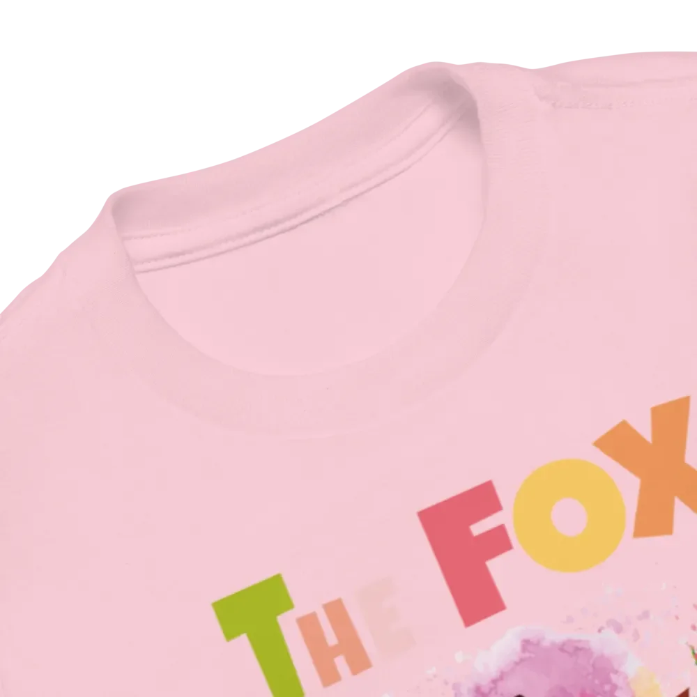 The Fox Colorful Funny Cute Bella +Canvas Toddler T-Shirt – Funny Shirt, Best Gift for Kids product image (6)
