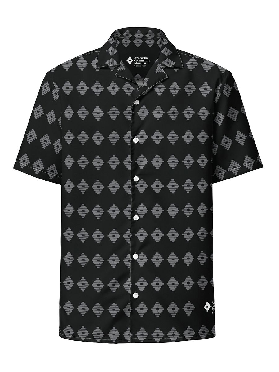 Anacostia Community Museum Button-Up Shirt (Black/Gray) Image 1