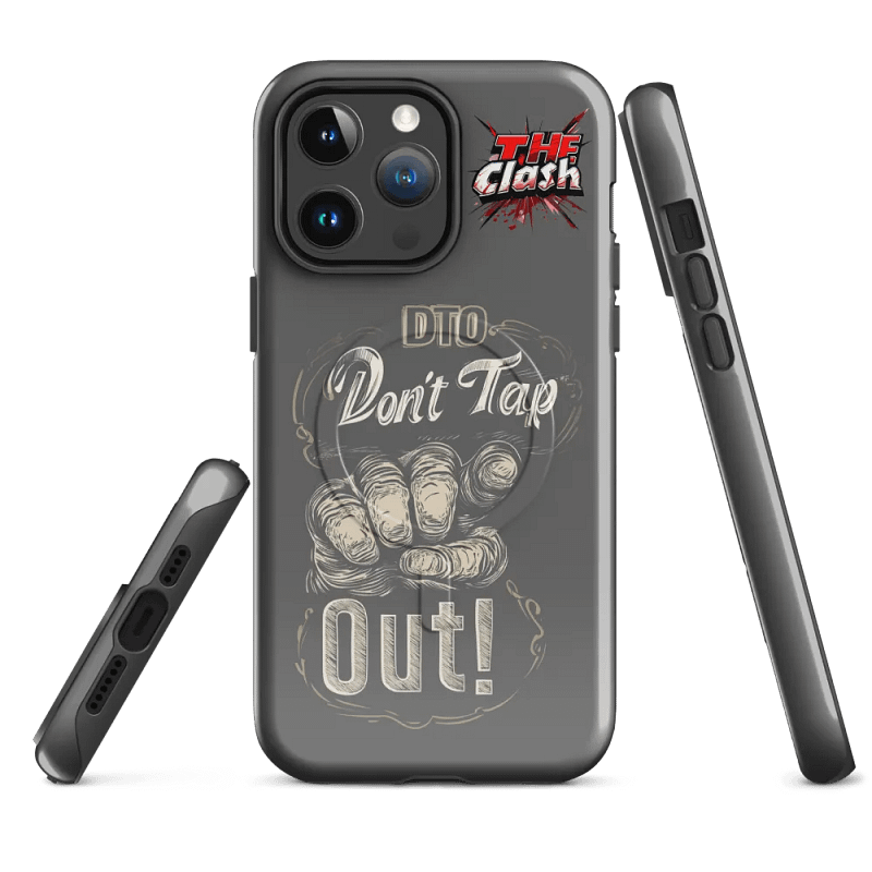 The Clash iPhone Case - Don't Tap Out, Grey