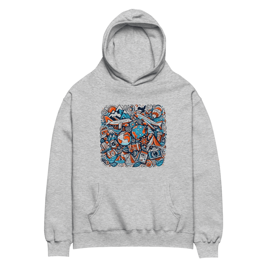AS Colour Unisex Premium Oversized Hoodie | AI-Designed Symbols of Adventure product image (2)