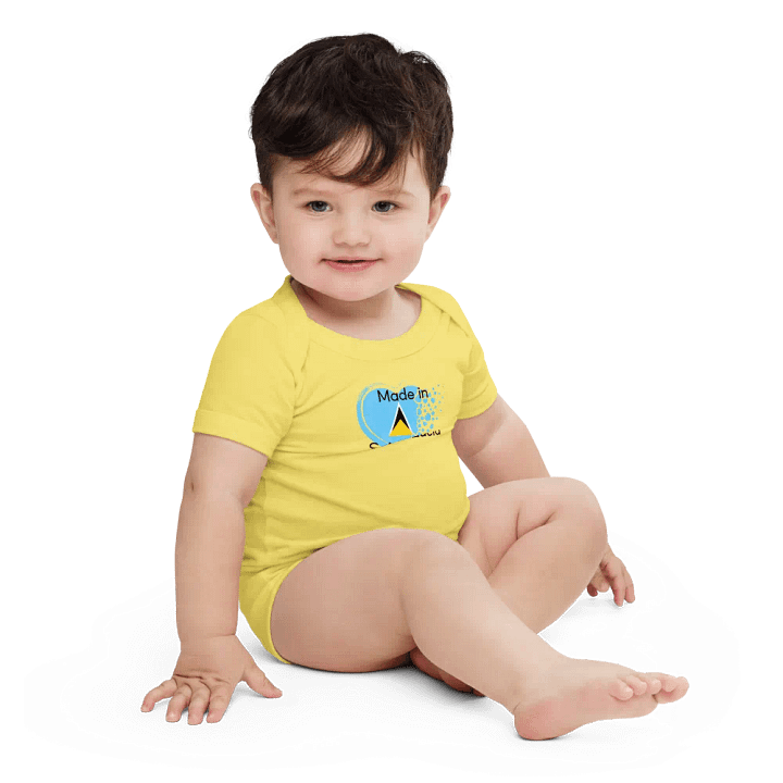 Heartfelt Made in Saint Lucia Baby Onesie product image (1)