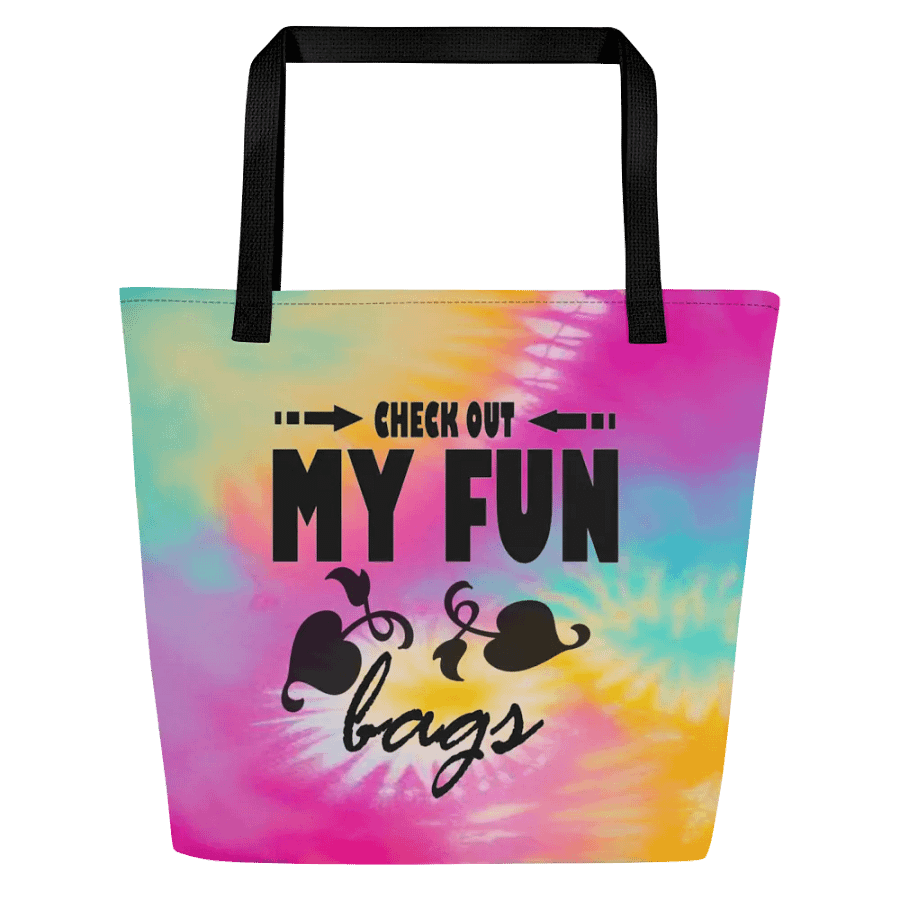 Fun-Tastic Tie-Dye Tote: CHECK OUT MY FUN bags product image (4)