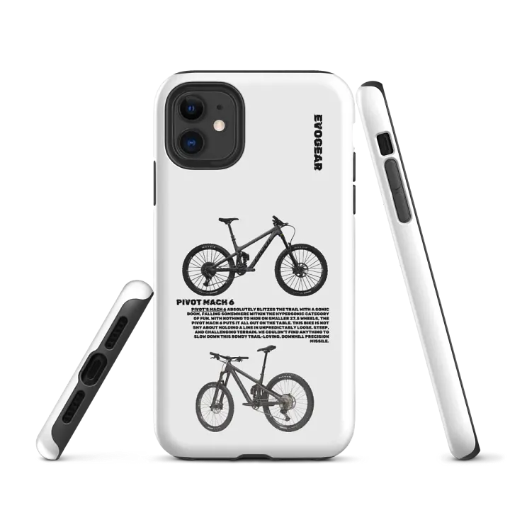 White Pivot Mach 6 iPhone Case product image (1)
