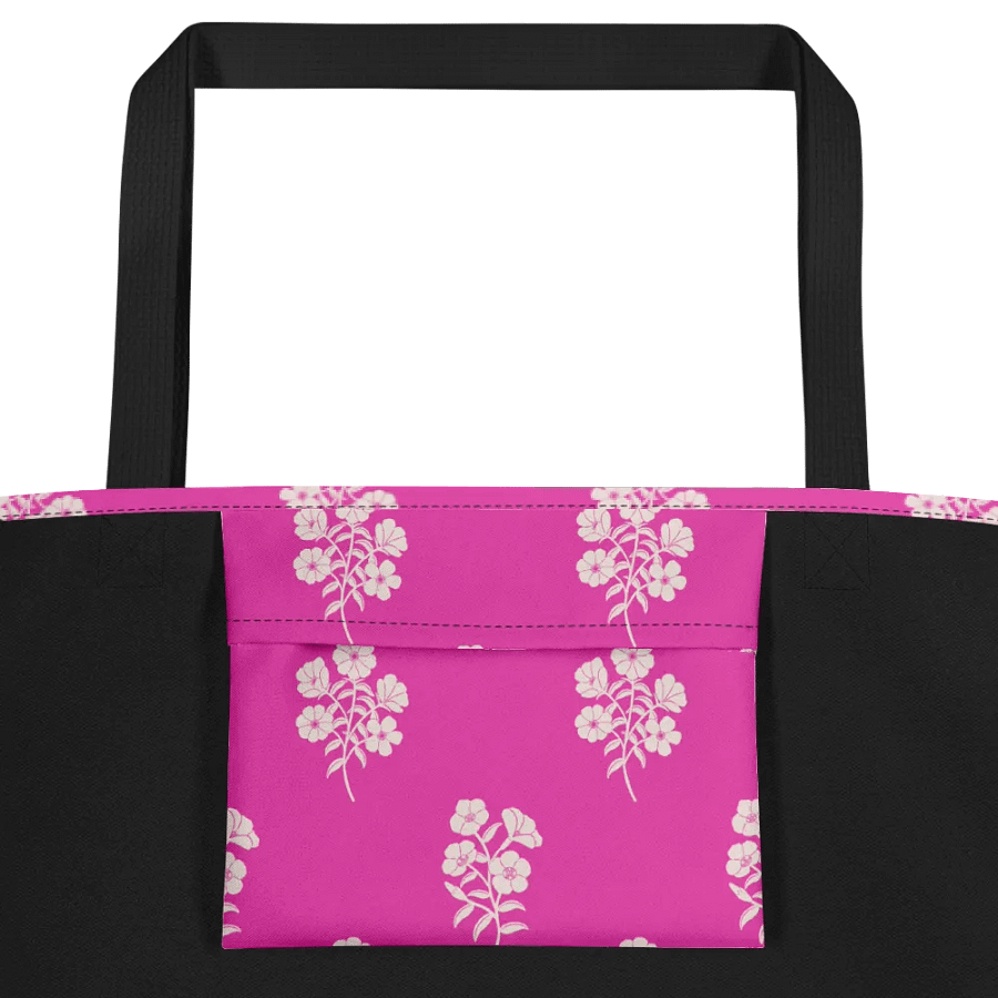 Alpine Cascade - Pink and Yellow on Dark Blue - Tote Bag product image (5)