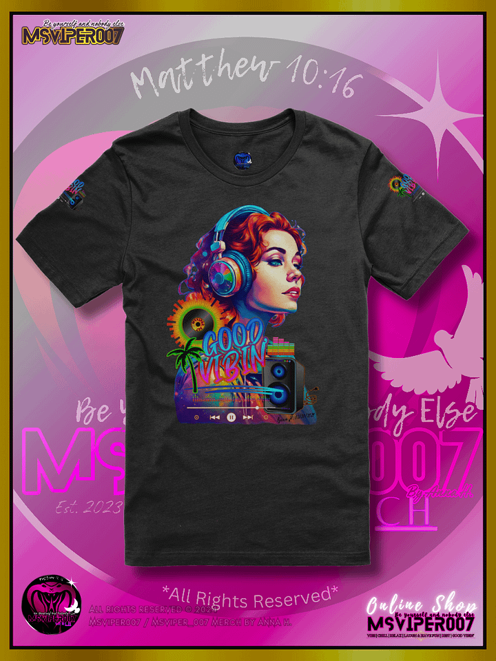 T-Shirt - MsViper007's "Good Vibin' [spectrum - V1]" Cozy Womens T-Shirt By Anna H. product image (1)