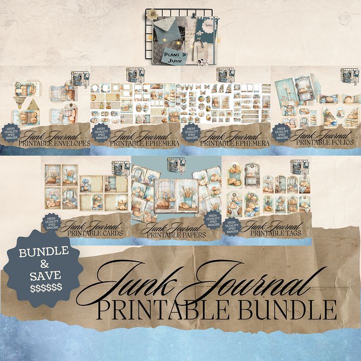 For The Love of Bread - Junk Journal Bundle V3 product image (1)