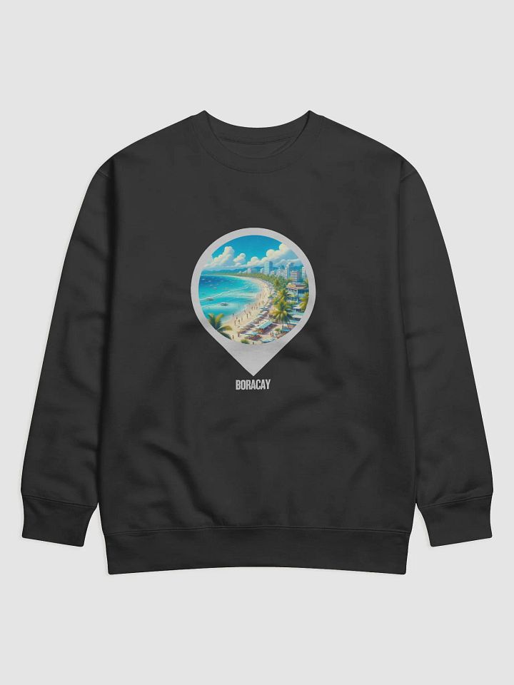 Beach Bliss Premium Sweatshirt | AI Design Bocaray Phillipine product image (1)