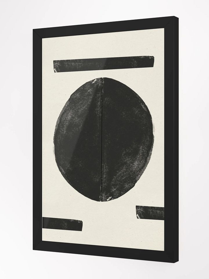 Minimalist Black Oval Framed Poster | Modern Simplicity with a Touch of Elegance product image (2)