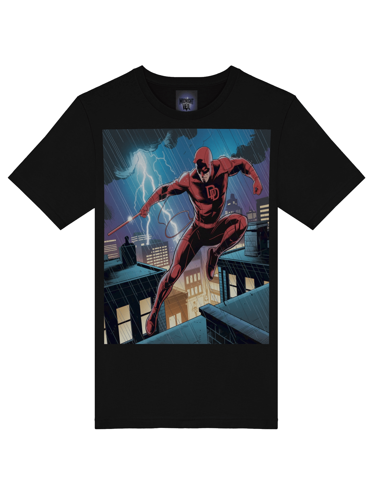 Thunder Veil: Daredevil Stormbound Leap T-Shirt product image (7)