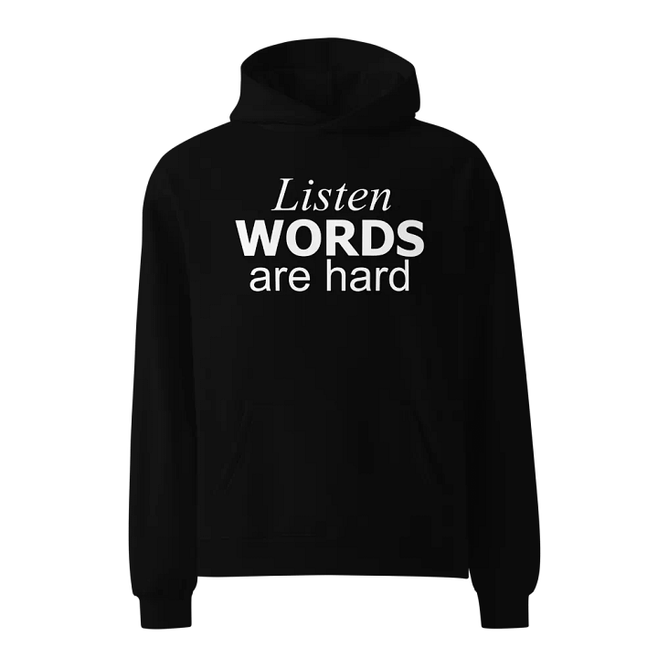 Words Are Hard Premium Hoodie product image (1)