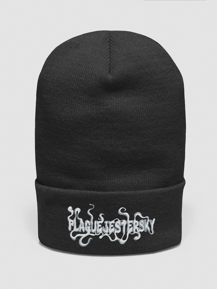 Plague Jester Sky Smoke Logo Long Beanie product image (1)