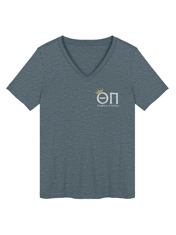 Theta Pi V-Neck Small logo white product image (25)