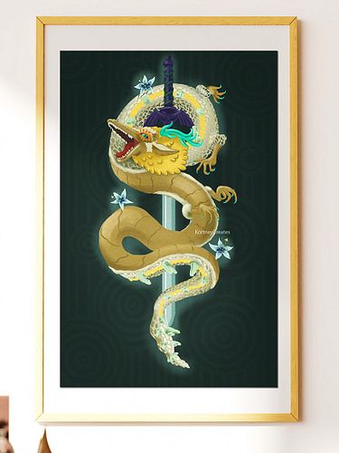Silent Princess. 🍃 Here’s My Light Dragon Illustration that I completed live on my twitch stream! 💚 🐉 💧 Drawing live has push...