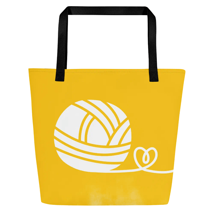 Yellow Knitting Tote Bag product image (1)