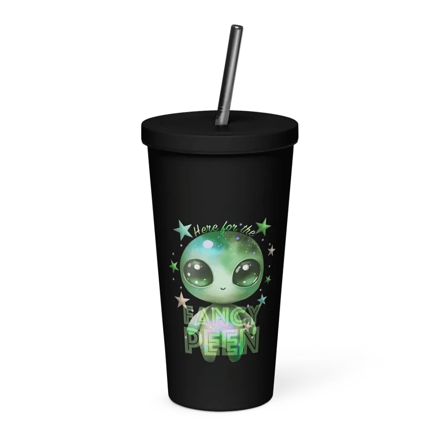 Fancy Alien Insulated Tumbler (Green Dude) product image (1)