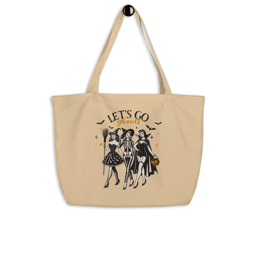 Ghoulish Trio Organic Tote Bag product image (4)