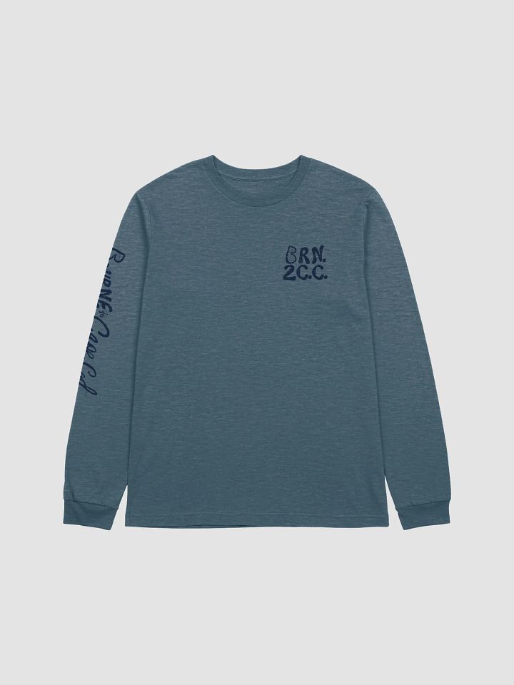 Men's | BOURNE to Cape Cod™ | DTG Vintage Print | Supersoft Long Sleeve T-Shirt by Bella+Canvas | Navy Blue Logo on Multiple Colors product image (2)