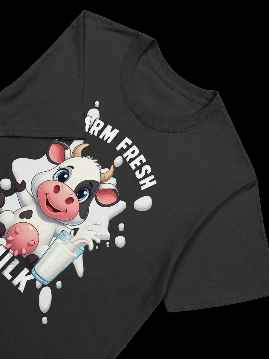 Food Lover-Farm Fresh Milk-Cute Cow Cartoon Design T-Shirt product image (19)