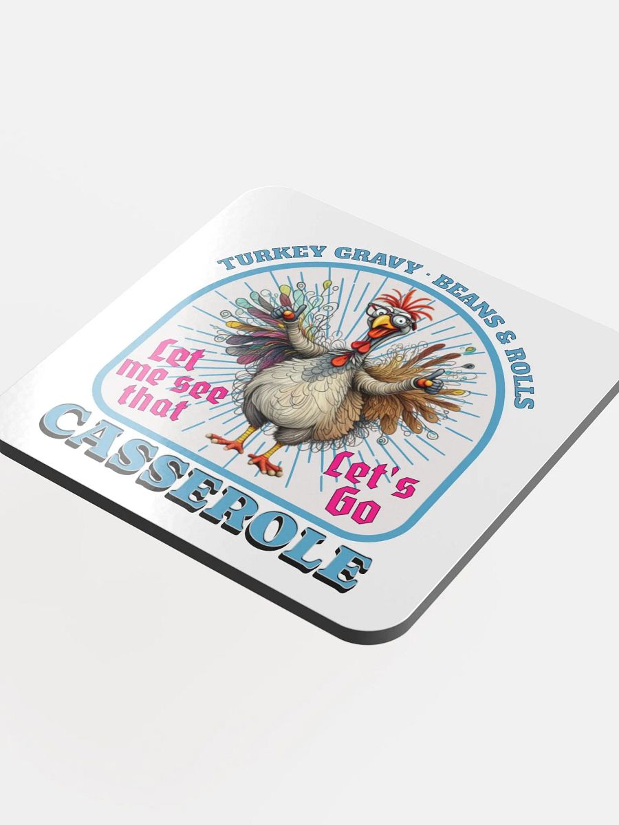 Turkey Gravy Beans And Rolls Casserole Whimsical Coaster product image (4)