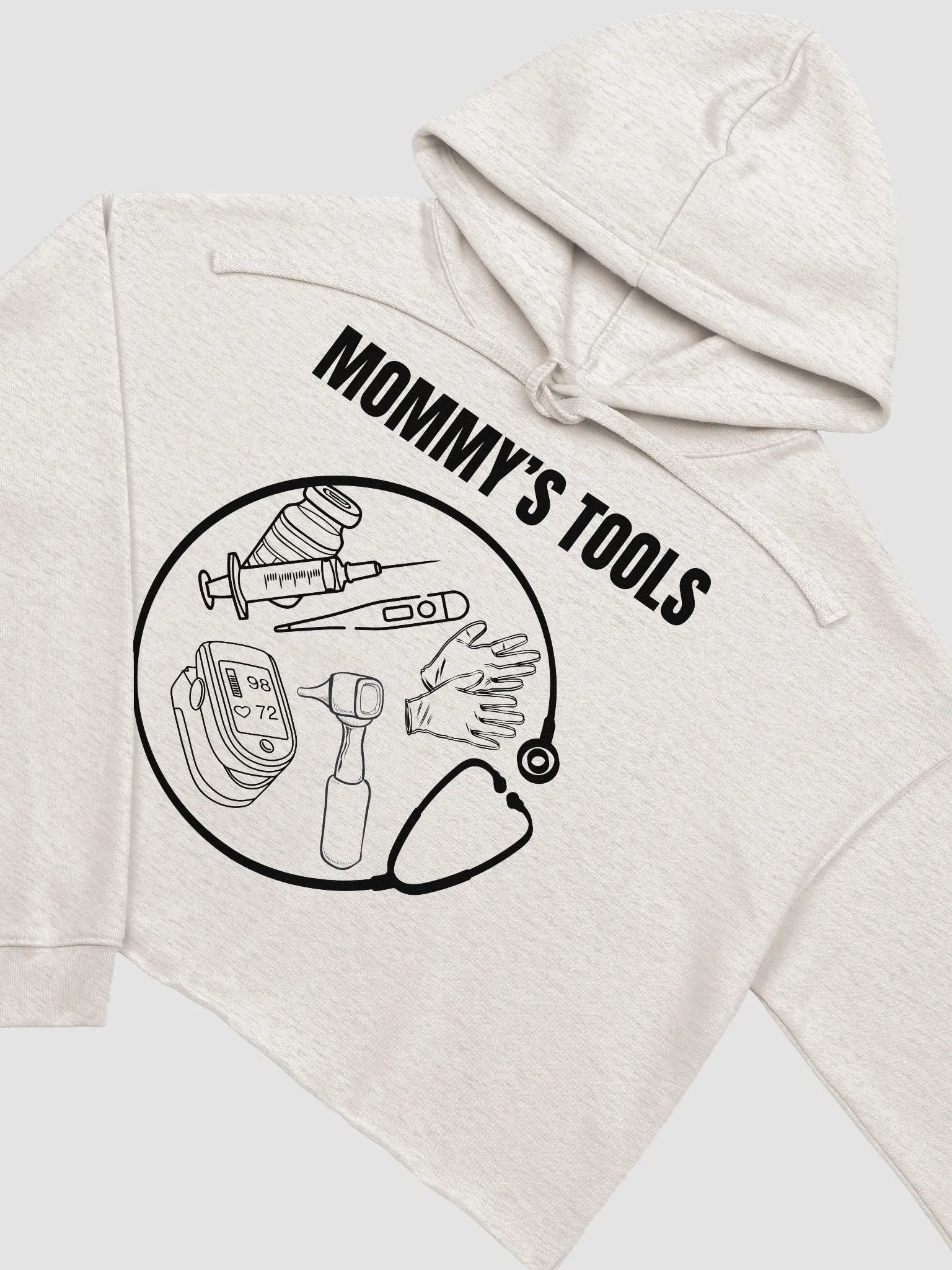 Mommy's Tools, Mindful Explorer Crop Hoodie product image (8)