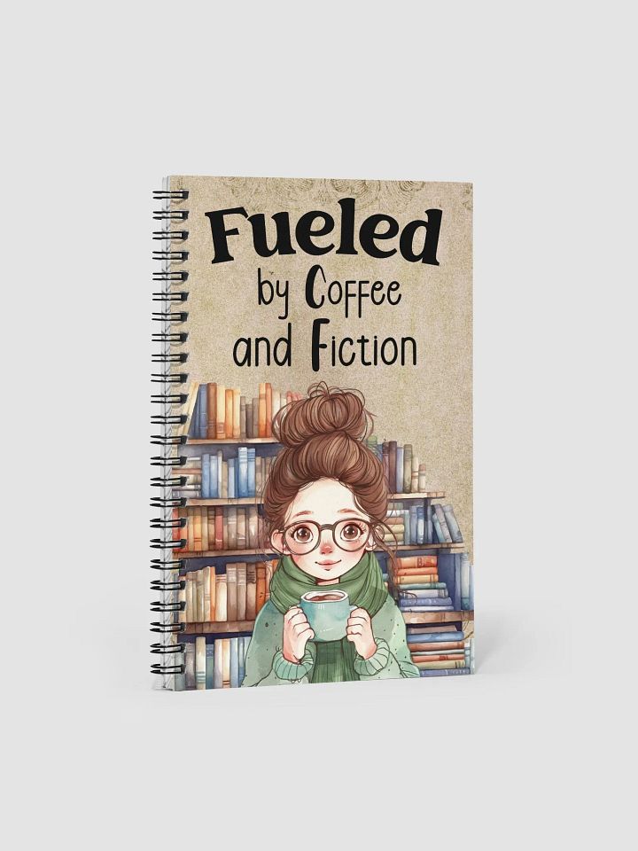 Fueled By Coffee And Fiction - Reading Journal For Coffee And Book Lovers product image (2)
