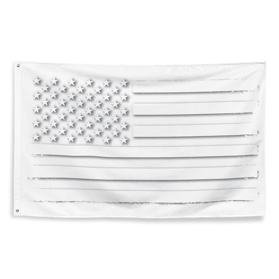 Whiteout American Wall Flag product image (1)