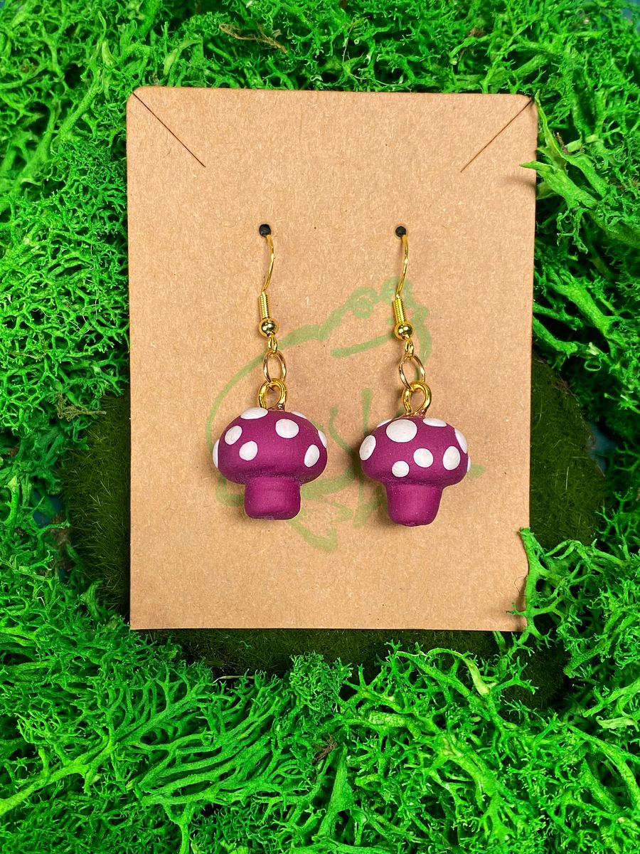 Mushroom Earrings product image (2)