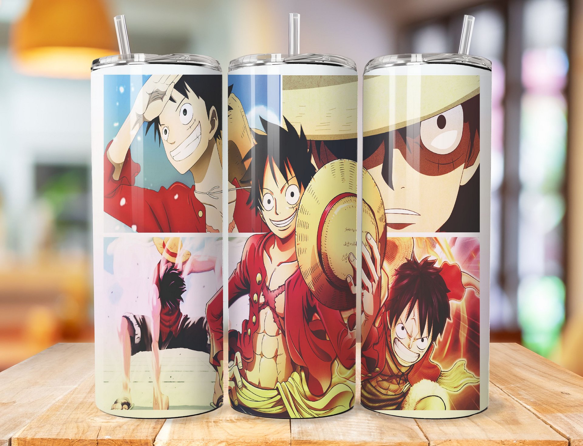 Monkey D. Luffy 20 oz Stainless Steel Tumbler – One Piece Pirate King Design product image (1)