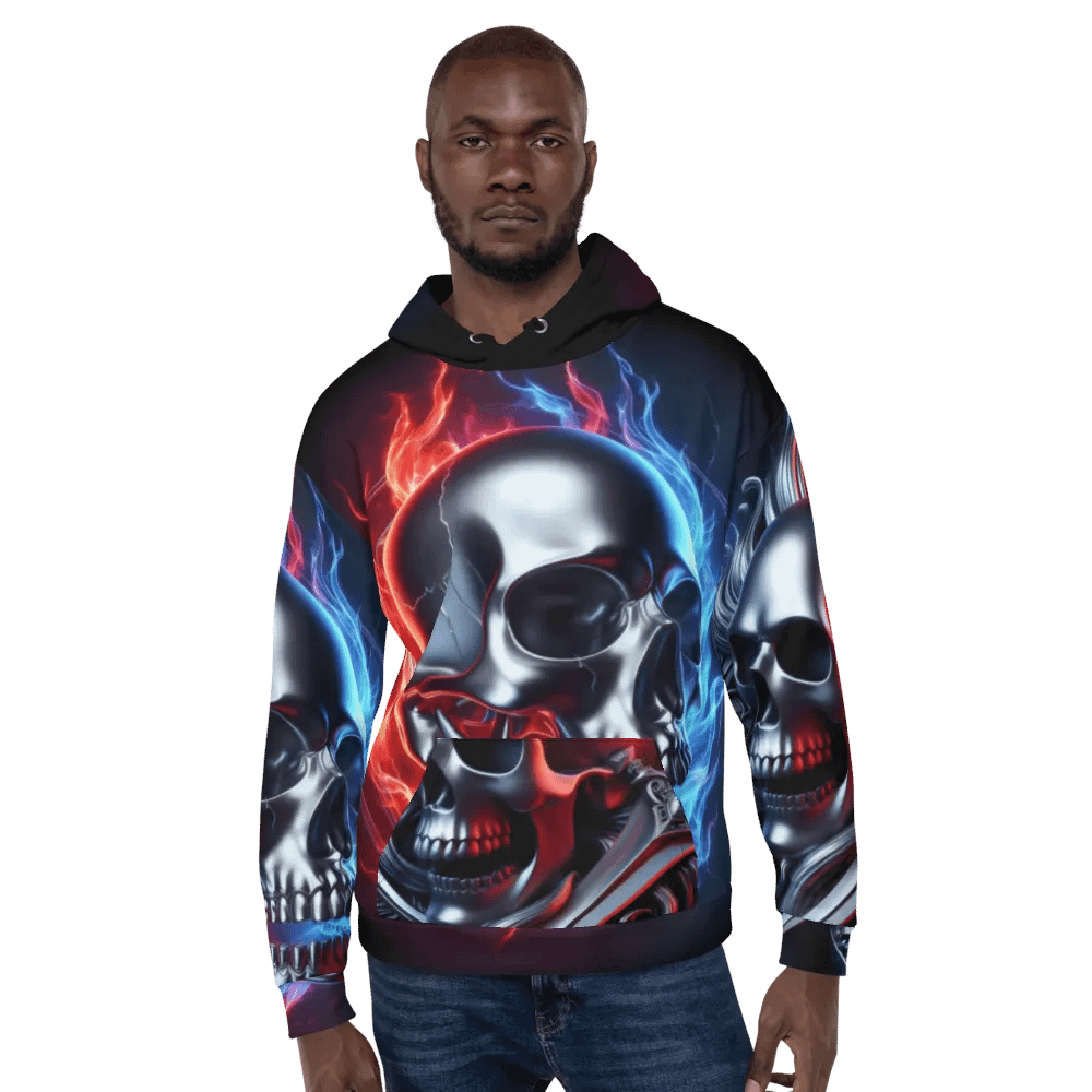 Inferno Reflection - Unisex Skull Hoodie #11 product image (6)
