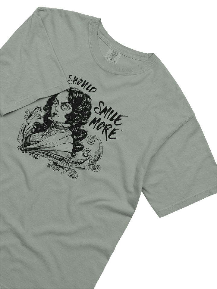 "SMILE MORE" Comfort Color T-Shirt (Design #1) product image (2)