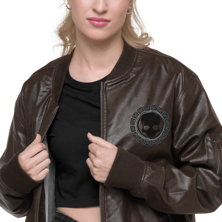 Threadfast Apparel Faux Leather Bomber Jacket (v4) product image (1)