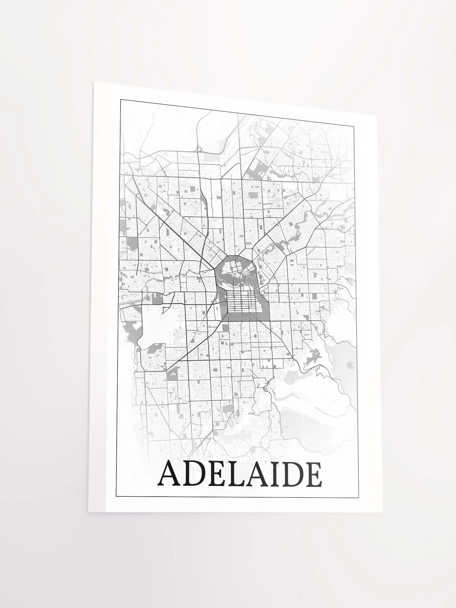 Adelaide, Australia, city map print product image (14)