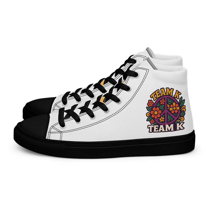 Team K 1960's Women's High Top Canvas Shoes product image (1)